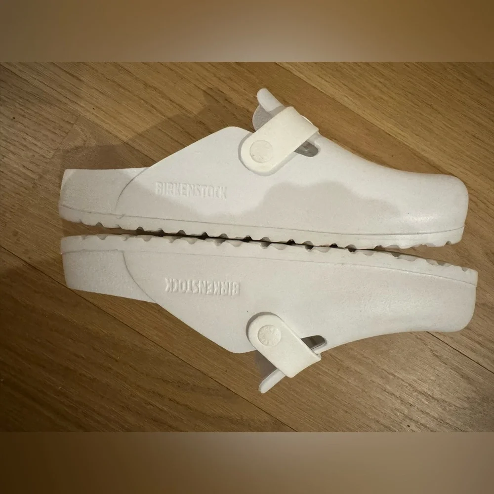 Birkenstock Boston Eva White sold out immediately Sz. EU 38 US 7-71/2 Great Cond - Picture 4 of 6